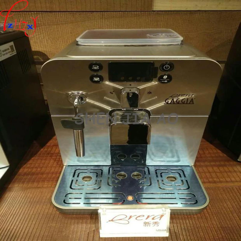 1 шт. 220 в бизнес/дом Автоматическая итальянская кофе-машина 1.2L кофемашина интеллектуальная нержавеющая сталь итальянская кофе-машина