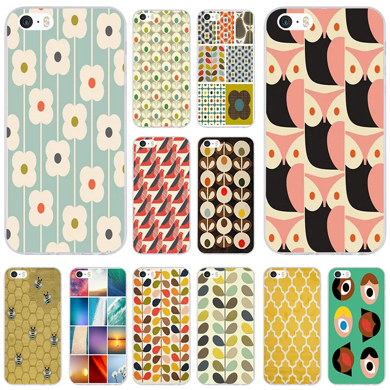 

Unique Orla Kiely Soft Silicone Clear TPU Transparent Phone Cases Cover for iPhone 6 6S 7 8 Plus 4 5S 5C SE X Coque Fundas Shell