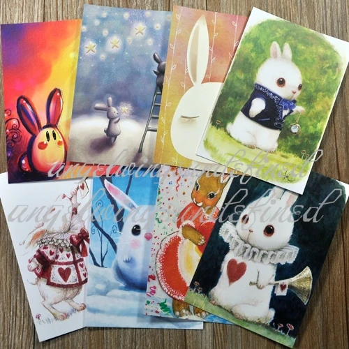Dream Designer Ka Di illustration Postcard starry fairy tale a suit of 8 Zhang |