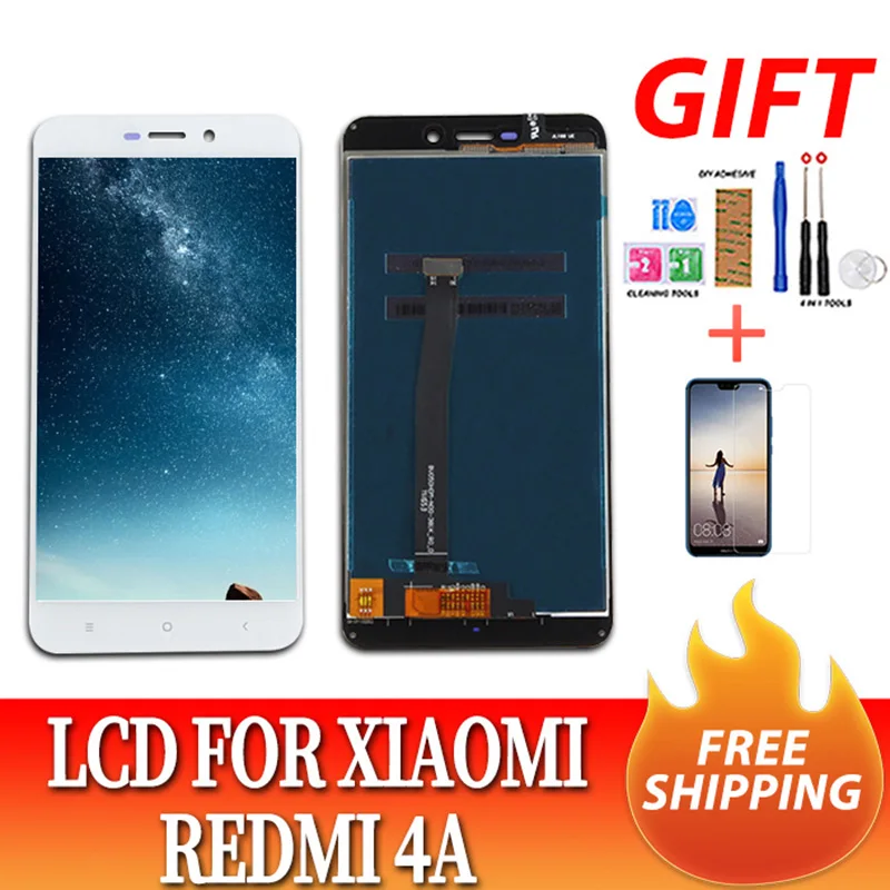 Дисплей 5 0 дюйма для XIAOMI Redmi 4A ЖК-дисплей и сенсорный экран с рамкой дисплея