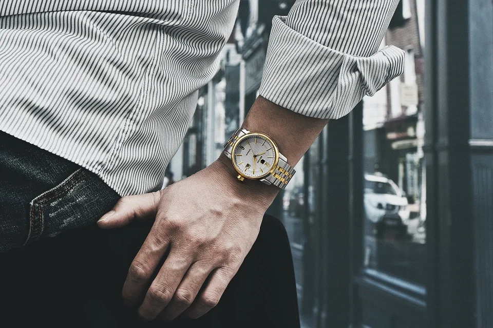 Новые BENYAR Брендовые мужские часы бизнес класса люкс кожа/нержавеющая сталь Ремешок Модные кварцевые наручные часы Дата Водонепроницаемый Relogio