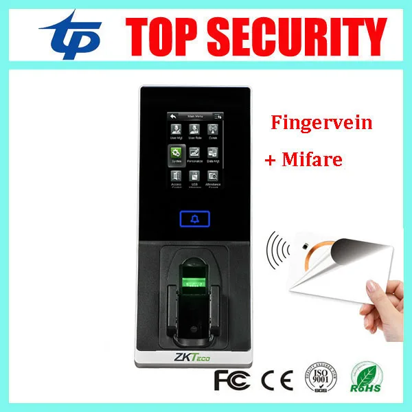 

Free shipping ZK linux system TCP/IP touch screen fingerprint finger-vein and smart card access controller door access control