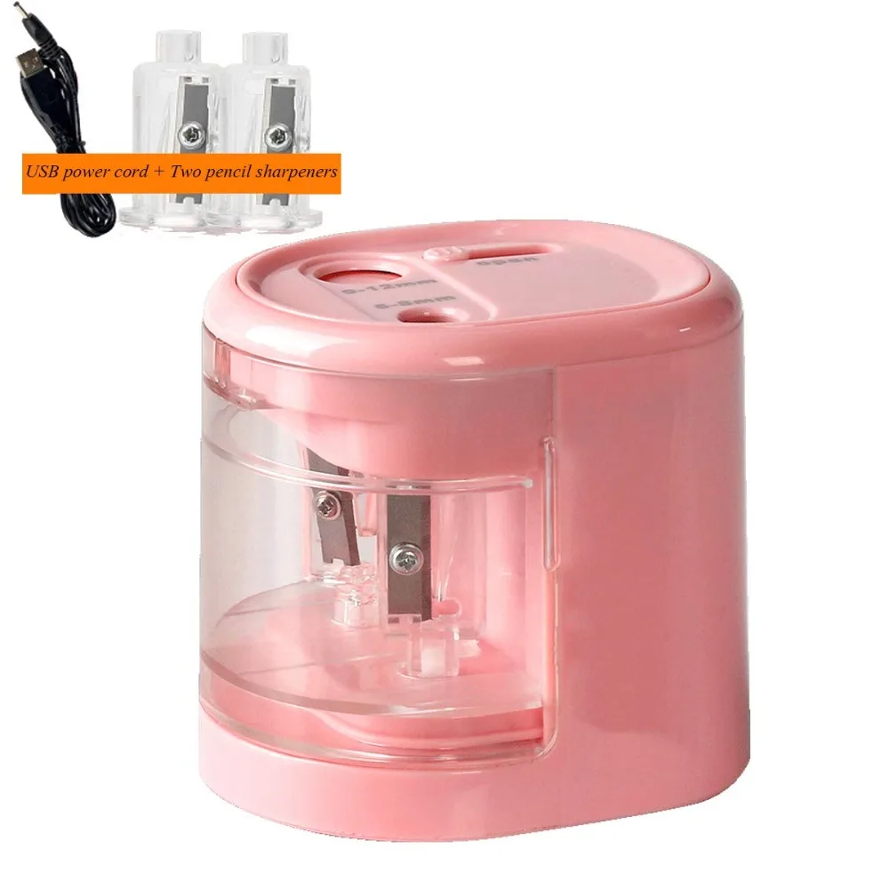 

Electric Pencil Sharpener , Pencil Sharpener Automatic for 2B and Colored Pencil USB or Battery Operated Kids Safety for School