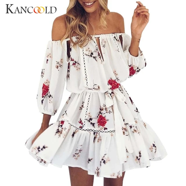 2017 HOT Sale Ruffles slash neck women dress Summer style off shoulder Butterfly Sleeve dresses Striped mini dress July0727