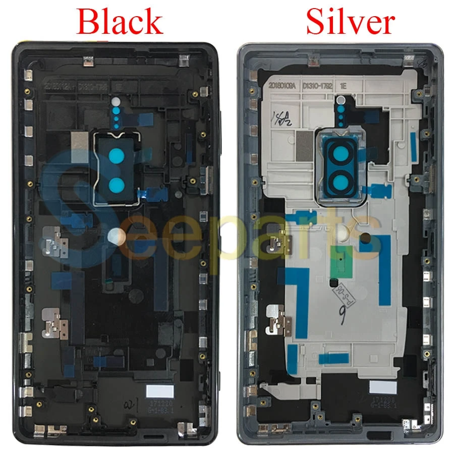 Original Metal 5.8 For Sony Xperia XZ2 Premium Dual H8166 Back Battery Cover Rear Door back case Housing Case With Side Buttons (4)