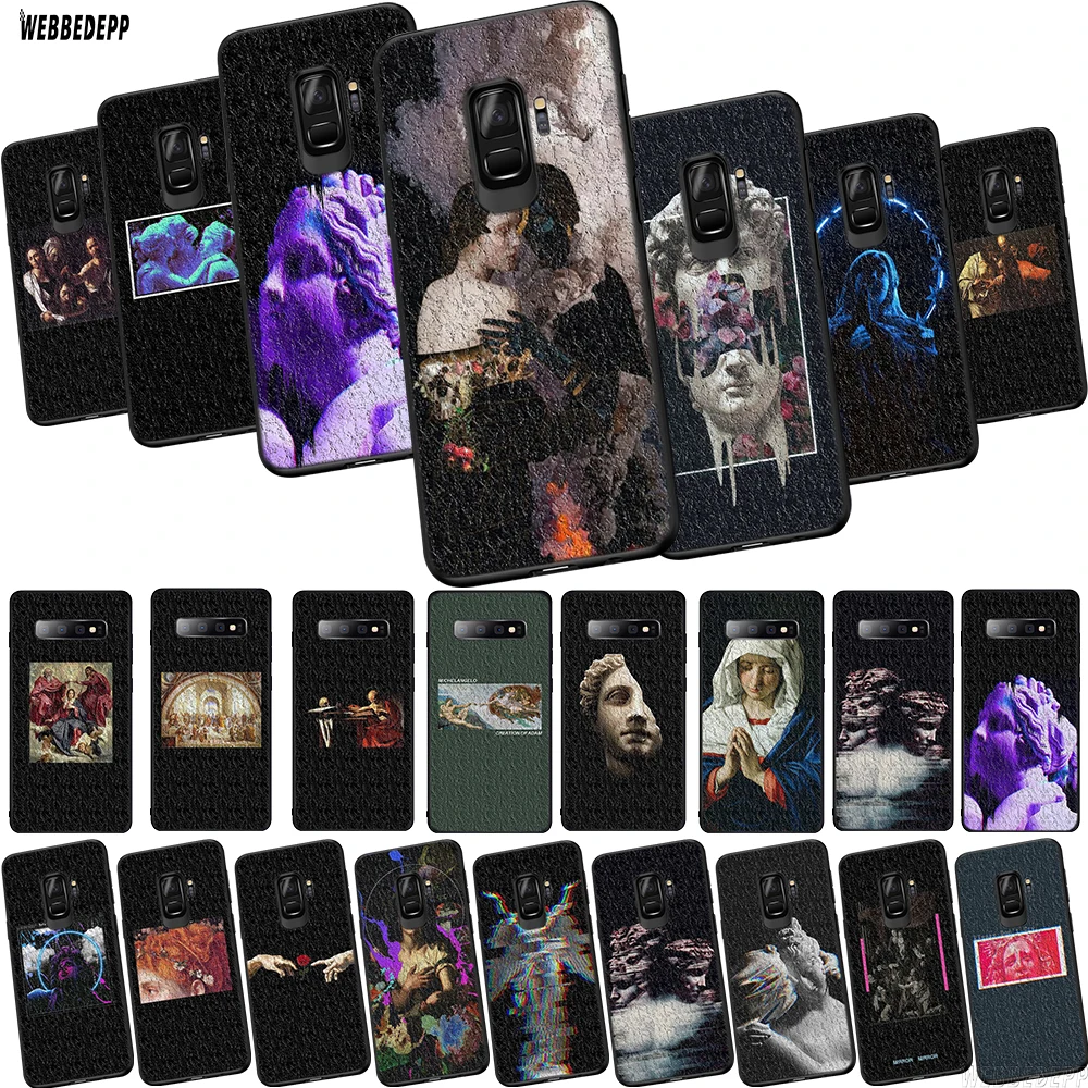 WEBBEDEPP David lines Art Texture design TPU Phone Cover for Samsung Galaxy S6 S7 Edge S10e S8 S9 S10 Plus Soft Case | Мобильные