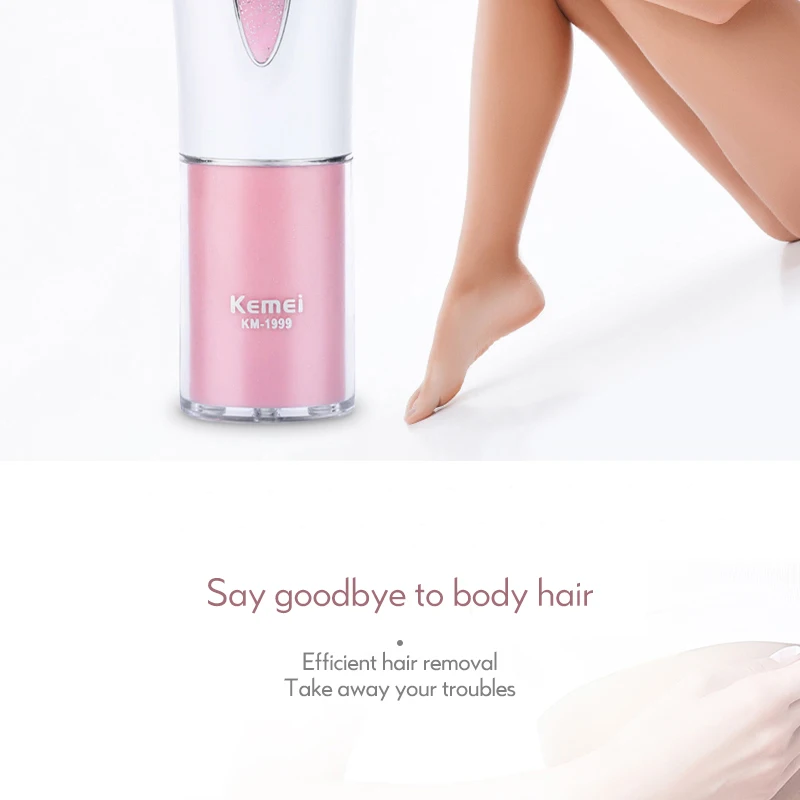 Kemei Mini Electric Epilator For Women Care Depilador Hair Removal Machine Shaver epilator Female Body Face Depilatory tool D40