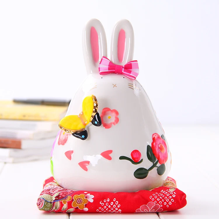 Crafts Arts Home decoration Lucky Cat ornaments large Japanese ceramic