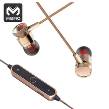 

MEMO wireless Bluetooth Sports earphones Noise cancelling In-Ear 3.5mm Stereo with mic For xiaomi iPhone Samsung huawei