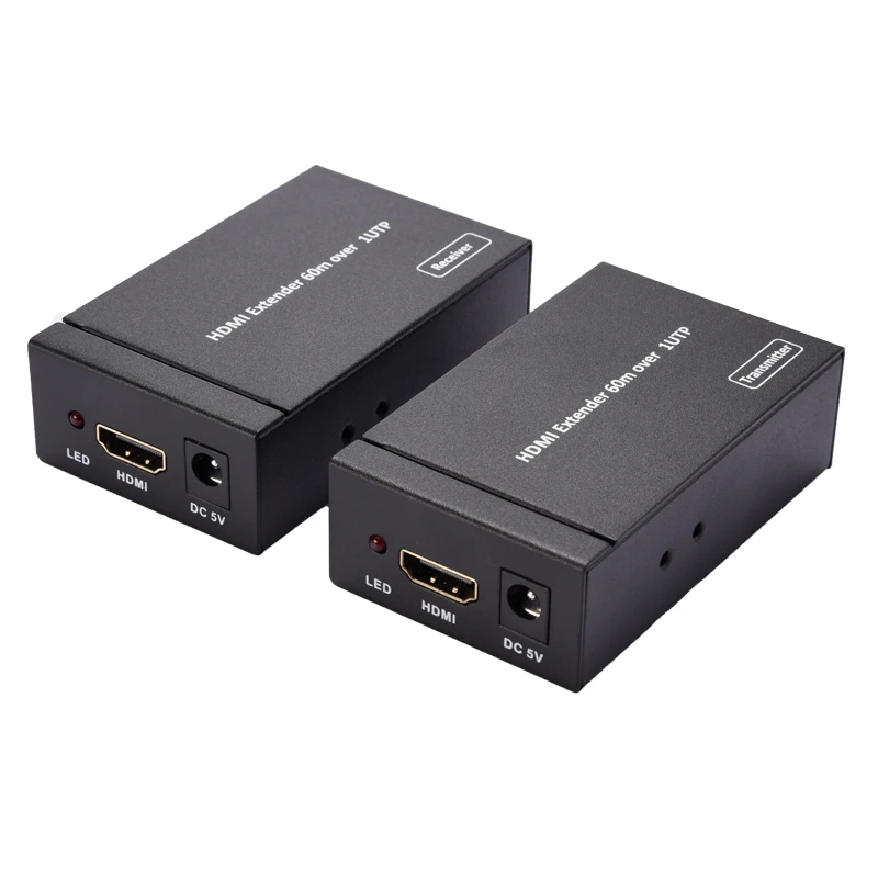 Hdmi-расширитель, Hdmi к Rj45 60 метров в длину Hdmi-удлинитель для головок(штепсельная Вилка европейского стандарта