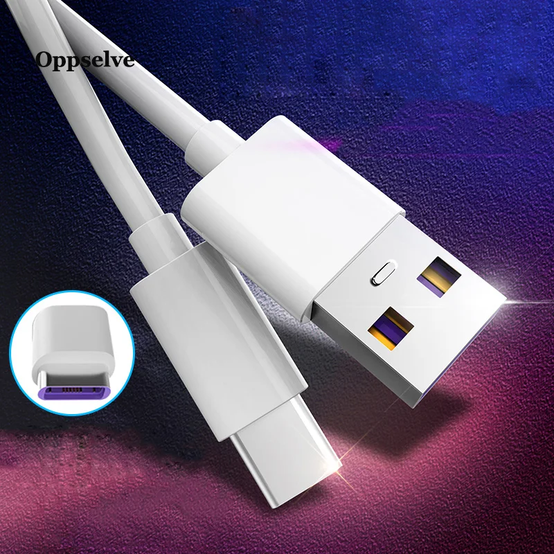 

Oppselve 5A USB Type C Cable Fast Charge Type-C USB C For Huawei P20 P10 P9 Mate 20 Pro 10 Nova 2s 2plus Charger USB-C Data Cord