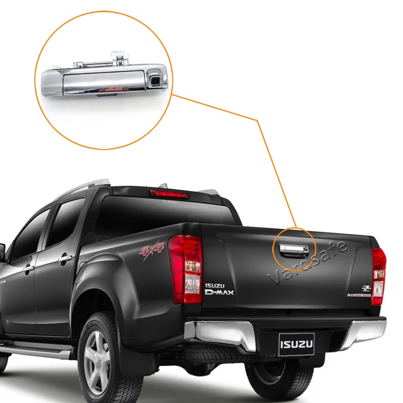 

Vardsafe VS980 | Tailgate Handle Rear View Reverse Backup Camera for Isuzu D-Max Dmax