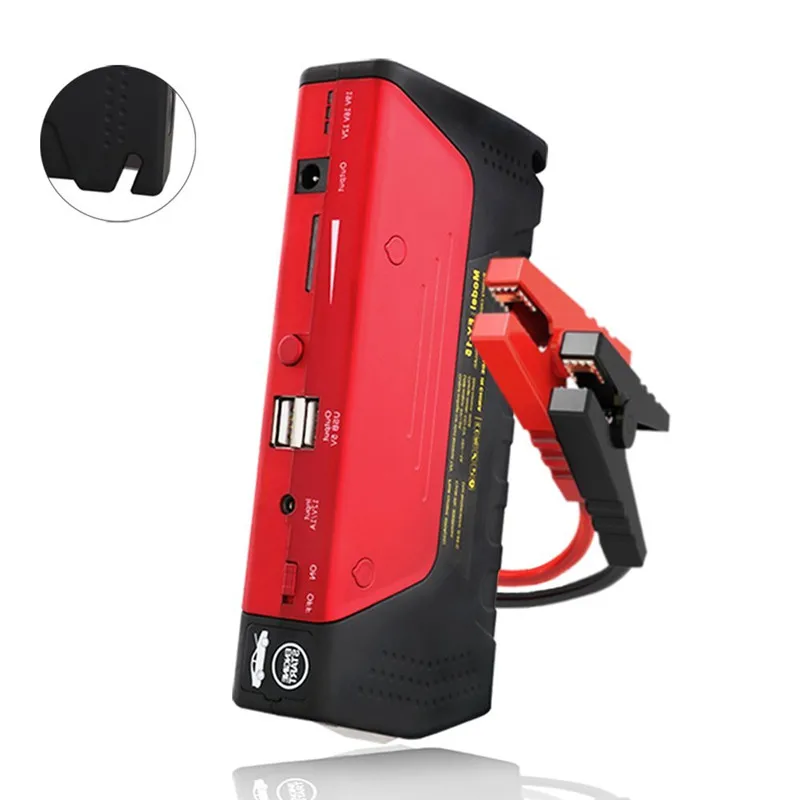 

Car Jump Starter High Power Capacity Battery Source Pack Charger Vehicle Engine Booster Emergency Power Bank 600A Peak 12000mAh