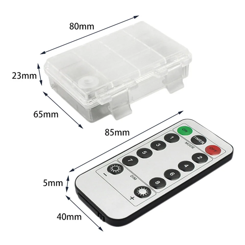 5/10 м водостойкий пульт дистанционного управления Фея гирлянда огни батарея/светодио дный Usb светодиодный свет 8 режим Таймер Серебряный