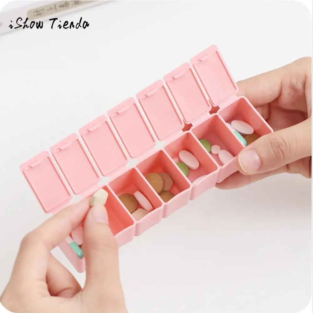 

7 Day Weekly Pill Medicine Box Holder Storage Organizer Container Case Portable Home Jewelry candy Storage Container Boxes