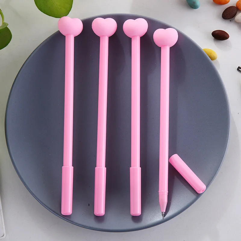 48pcs/lot Creative stationery girl love gel pen cute cartoon writing tools office school pen promotion gift prize