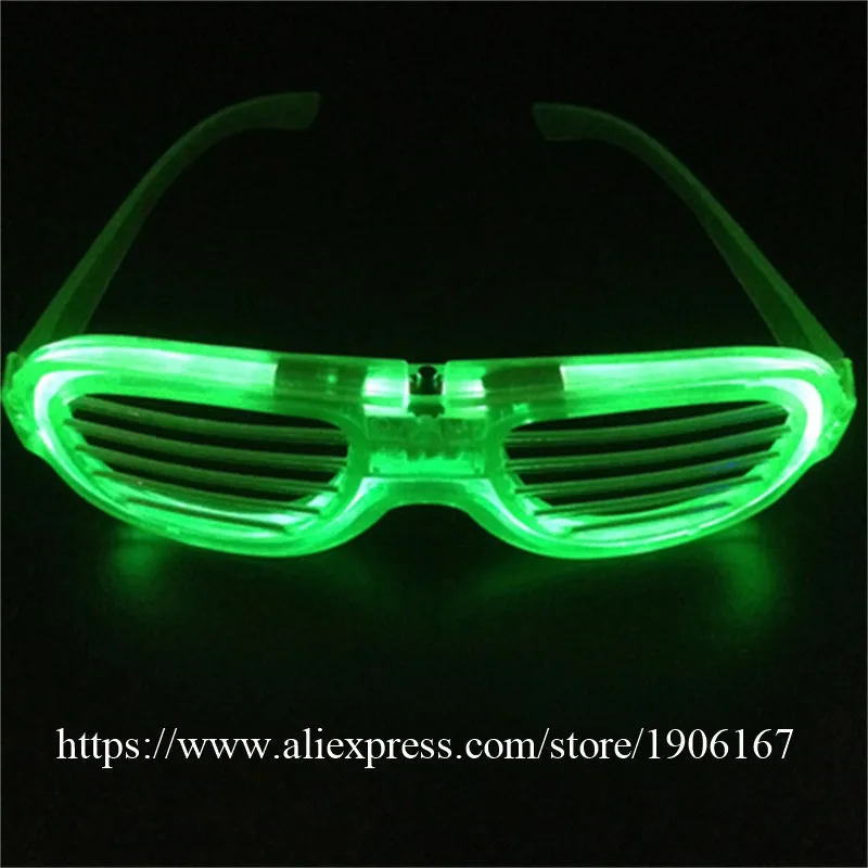 Fashion LED EL Wire Glasses Glow In The Dark Sunglasses Helloween Concert Party led flashing Glasses Eyewear13