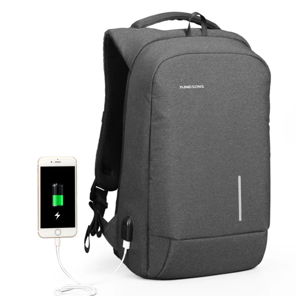 External USB Charge Backpack Daily Rucksack Men Computer Backpacks