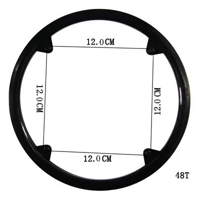 36 T/40 T/42 T/44 T/46 T/48 T/52 T шатун для горного велосипеда Защитная крышка опорная крышка велосипедная цепь кривошипный набор цепь защита колеса CZP001 - Цвет: 48T A