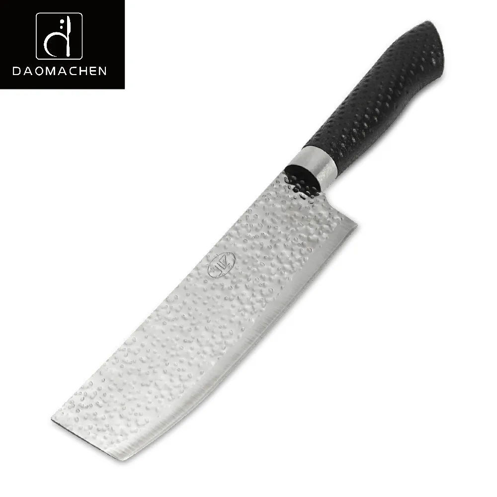 Export Quality Embossing Kitchen Knife 7 inch Chef Knife Silica Gel handle Stainless Steel Meat Cleaver Filleting Knives Kitchen