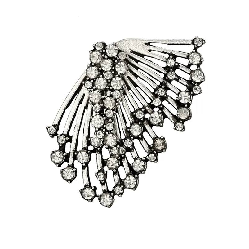 Women Earring Alloy Multi-drill Earrings Oorbellen Asymmetric Multi-layer Earrings Single Jewelry Accessories Bijoux F15 (6)