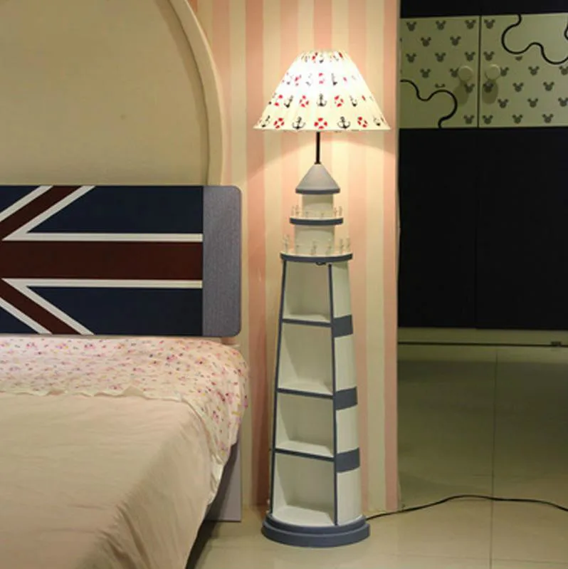 Средиземноморский Маяк торшер ретро океан стоящая лампа гостиная спальня напольный свет детская комната домашние декоративные светильники