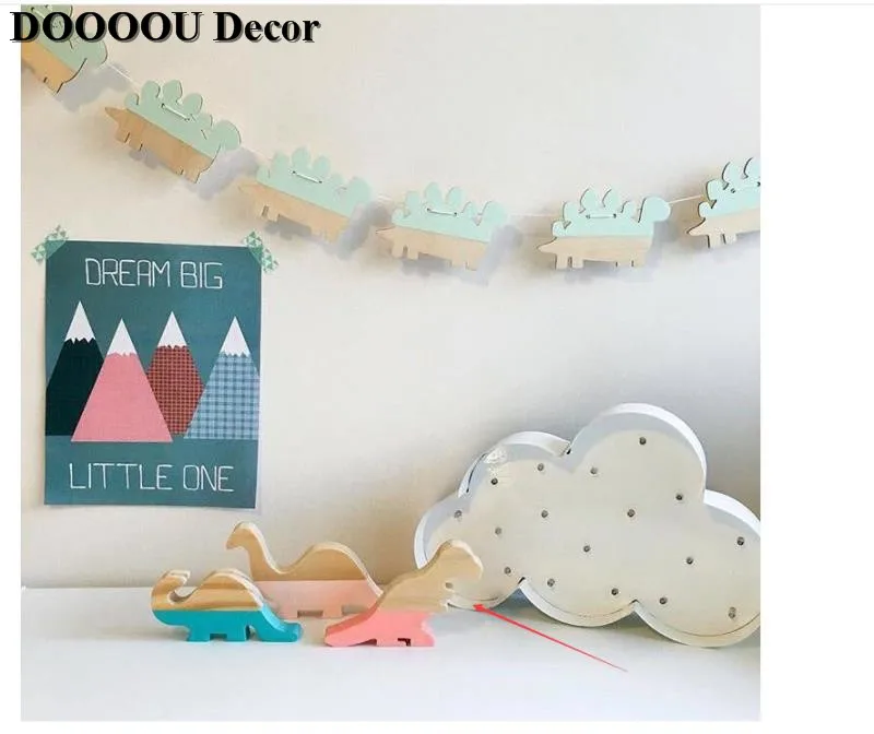 

Wooden Mini Toy Kids Photo Prop Children Room Decoration Ornament Wooden dinosaur Toys Accessory Safe And Natural Birthday Toys