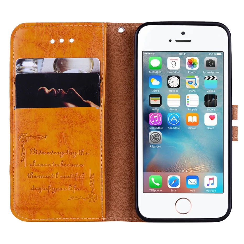 MOUSEMI Leather Case For iPhone 5S SE 360 Full Protective Wallet Cover For iPhone 5 5S SE Phone Cases On For iPhone 5S Case Flip (8)