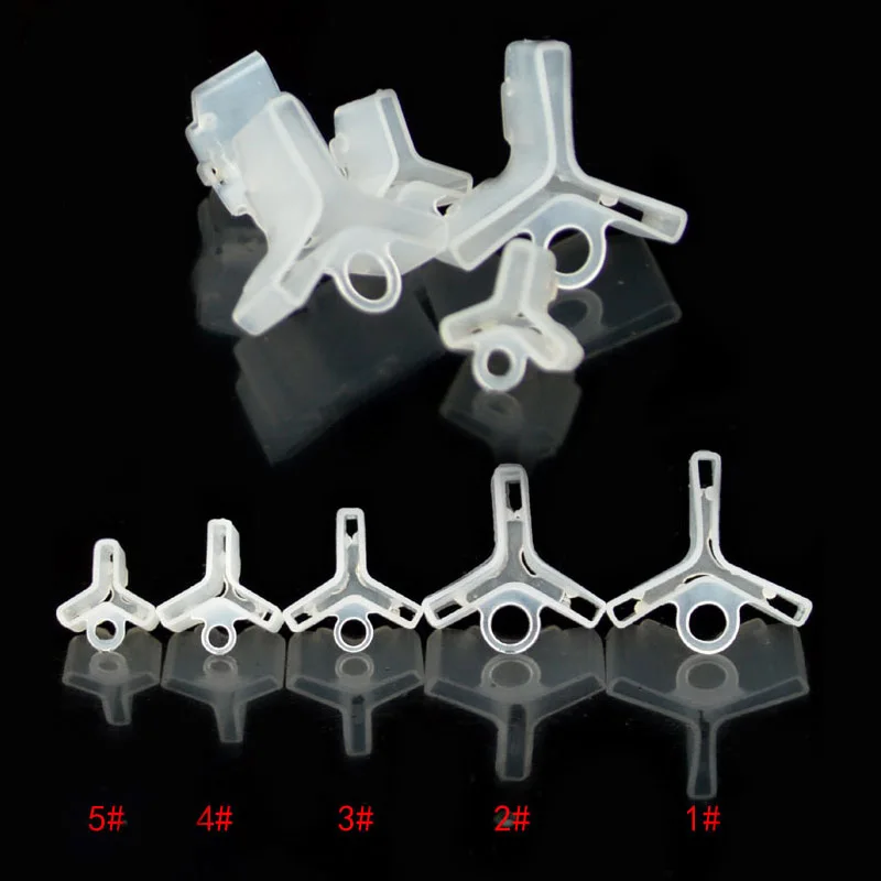 

50pcs Fishing Treble Hooks Covers Case Bonnets Caps Safety Protector Set