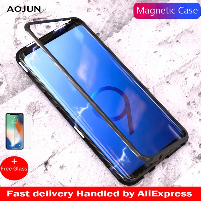 Aojun Magnetic Adsorption Metal Case For Samsung Galaxy S8