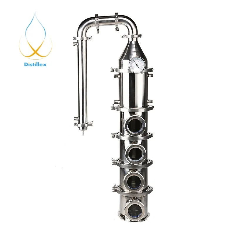 6"154mm (OD167mm ) 99.9 Copper bubble plates Distillation Column with