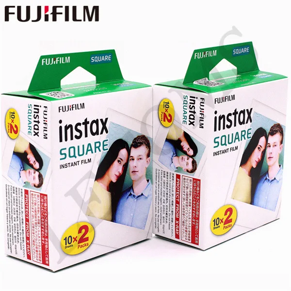 Фотобумага Fujifilm Instax с квадратным белым краем и черными пленками(10-100 шт.) для мгновенной печати Instax SQ10 SQ6 SP-3 - Цвет: 40 Square films