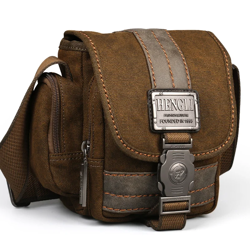 Canvas font b bag b font font b men b font font b shoulder b font