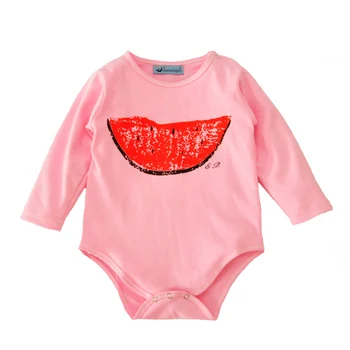 

Spring Infant Girl Clothes Romper 2017 Lovely Watermelon Pattern Girl Infant Clothes Romper Spring Brand Pink Baby Jumpsuit Boy