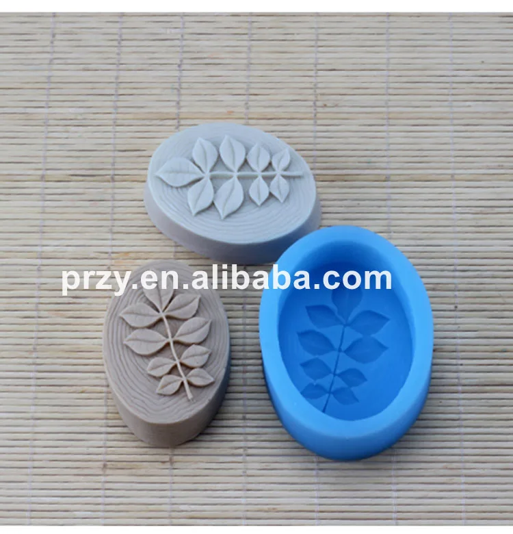 

oval leaves Silicone molds leaf soap mold silicone leaf soap molds silica gel die leaves Aroma stone moulds candle mould