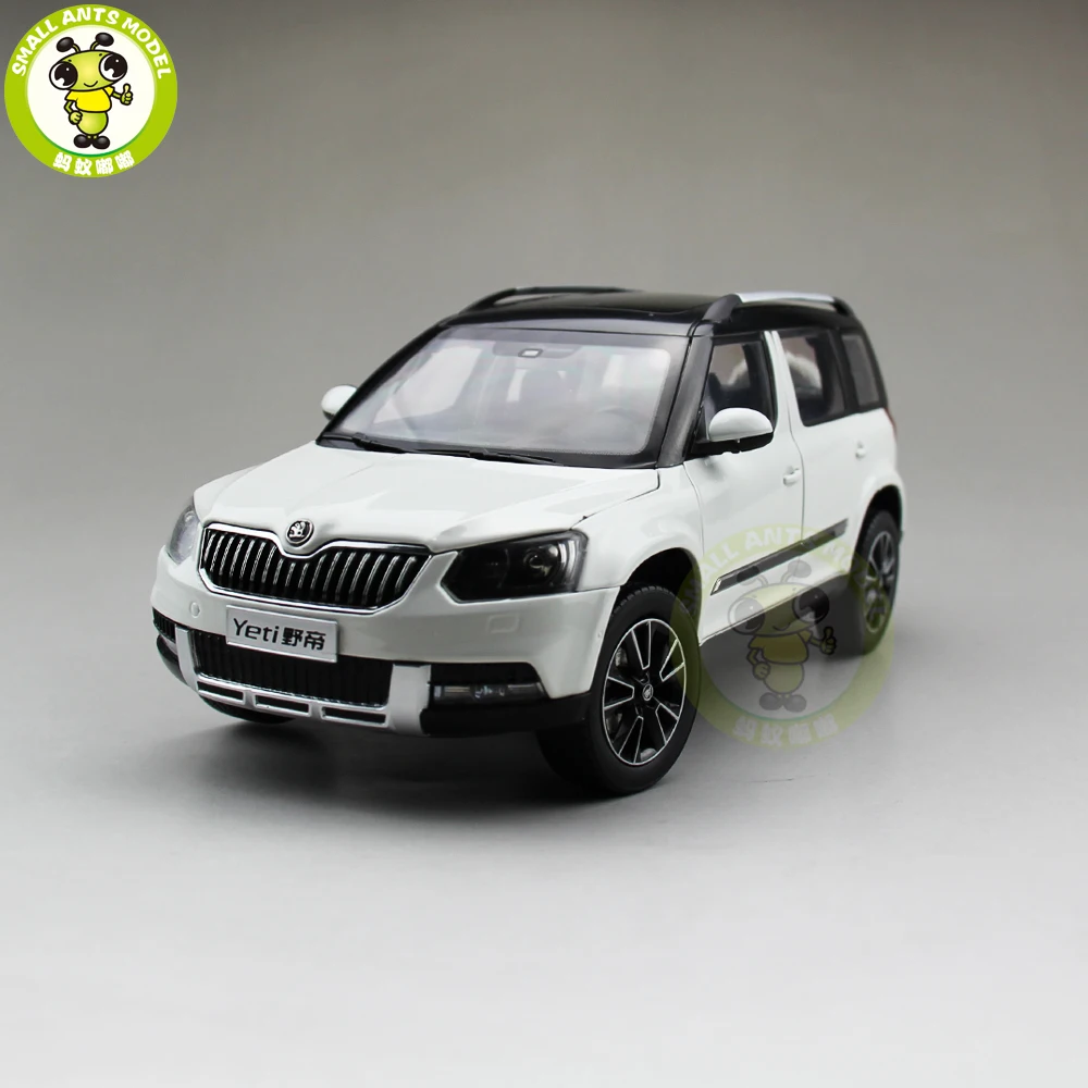 1/18 Skoda Yeti SUV литая модель металлическая модель автомобиля SUV Подарочная коллекция хобби белый