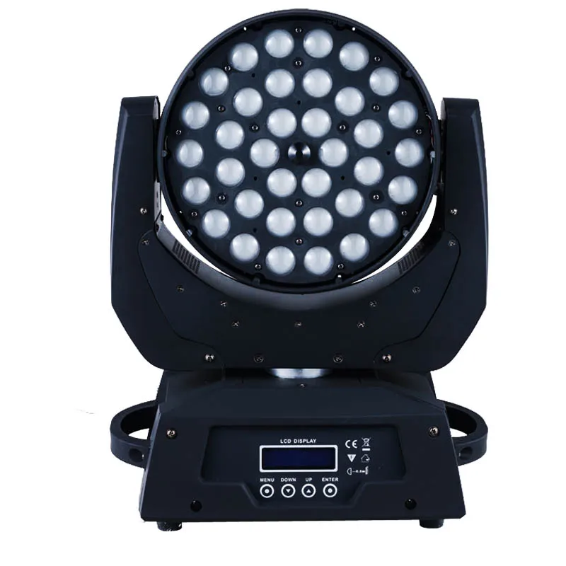 Недорогой светодиодный светильник 36x10 Вт rgbw 4 в 1 Вращающаяся головка zoom wash dmx
