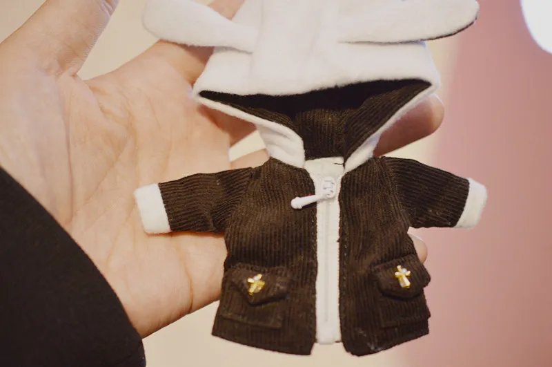 Obitsu11 OB11 Кукла Одежда стрейч джинсы ленивый кролик куртка доступна для cu-poche OB11 1/12 размер кукла аксессуары - Цвет: Коричневый