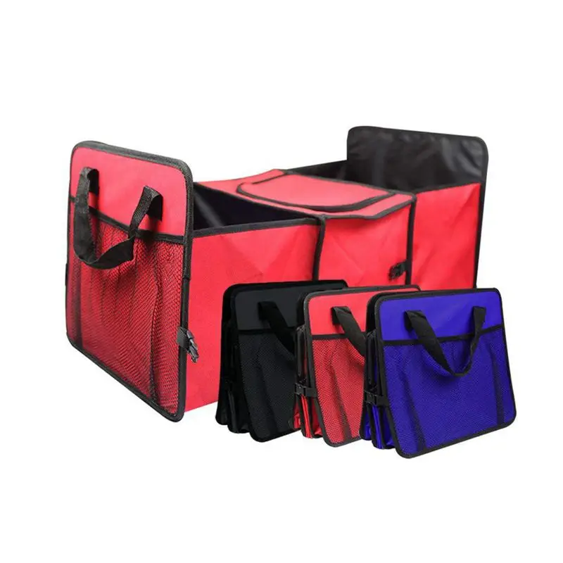 Auto Trunk Organizer,Collapsible Car Cargo Organizer with Cooling and Insulation Compartment for Car Organizing Shopping Campi