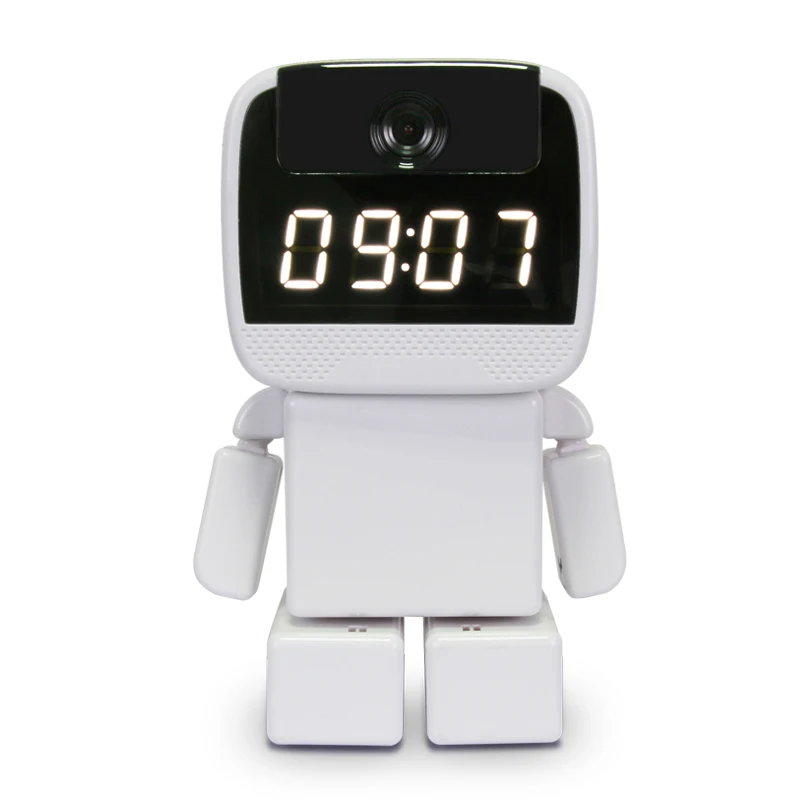 Maxde 960P HD IP Camera Wi Fi Home Security Robot Camera with Clock