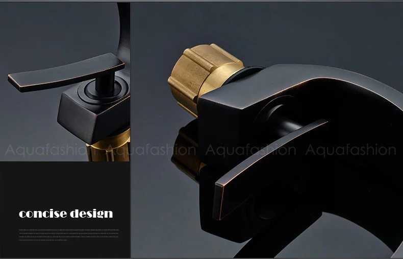 Modern Oil Rubbed Bronze Bathroom Sink Faucet Contemporary Brass Vanity Faucet Chrome Finish Basin Mixer Water Tap (17)