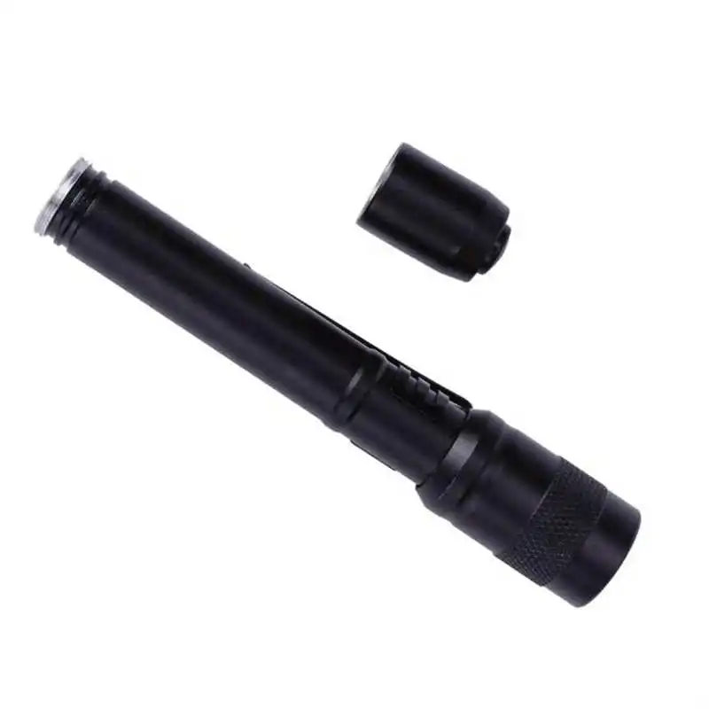 Chips XPE-R3 LED laser pointer Lamp Clip Mini Penlight Flashlight Torch nitecore AAA powerful led flashlight #4S12 (4)