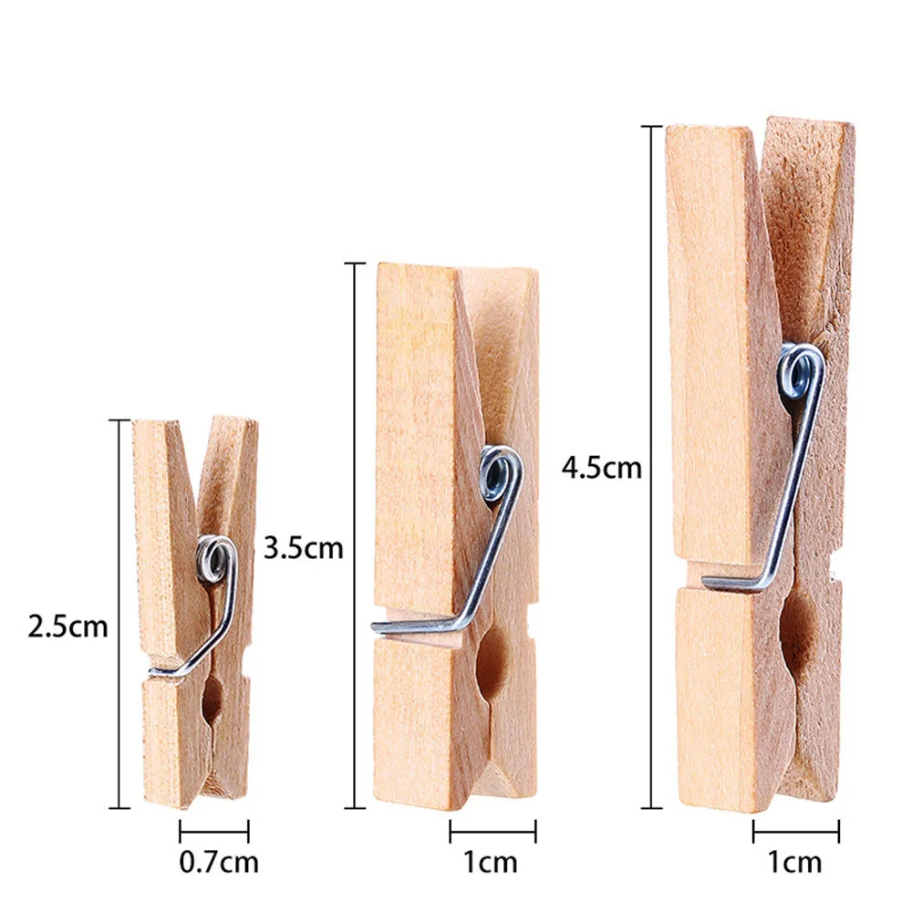 Очень маленький размер шахты 25 мм Мини натуральные деревянные зажимы для фото зажимы прищепка ремесло украшения Зажимы колышки