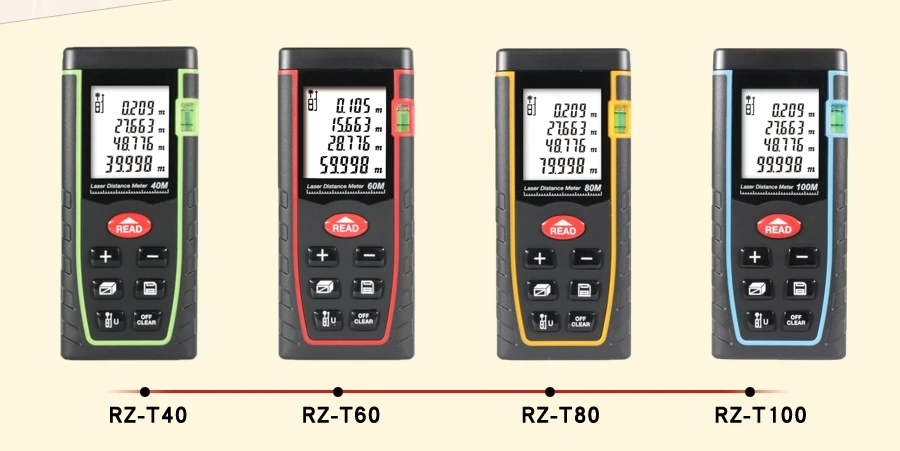 RZ 40 м 60 м 80 м 100 м лазерный дальномер дальность рулетка измеритель рулетки измерение trena дальномер электронная линейка