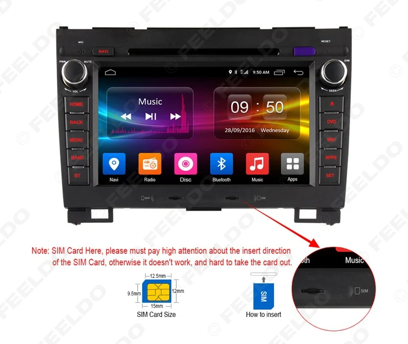Excellent FEELDO 8" Android 6.0 (64bit) DDR3 2G/32G/4G LTE Octa Core Car DVD GPS Radio Head Unit For Great Wall Hover H3/H5(2010~2013) 20
