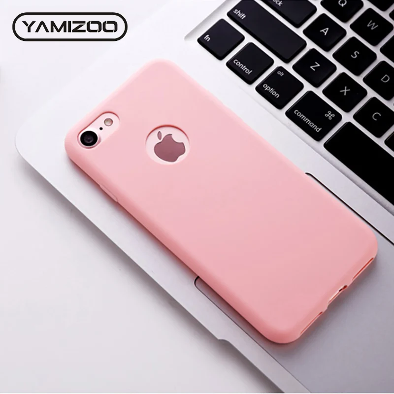 Силиконовый чехол YAMIZOO для iPhone 6 s милые розовые яркие чехлы телефонов мягкая
