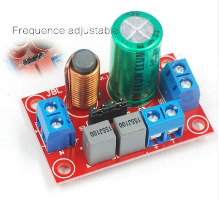 

Adjustable Multi Speaker Treble Bass 2 Unit Audio Frequency Divider 2 Way Crossover Filters