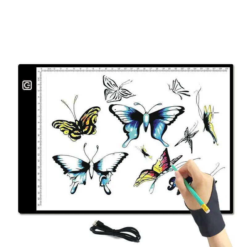 

Hot LED Anime Copy Table Through Writing Desk Copying Station Light Station Table USB Painting Drawing Board Tool Painting Easel