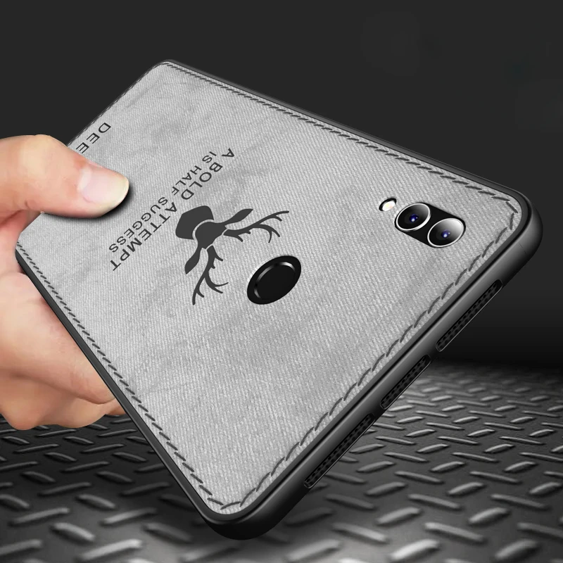 

For Huawei Honor Note 10 Case Silicone Edge fabric Back Cover Case for Huawei Honor Note 10 Deer Pattern Case coque Honor Note10