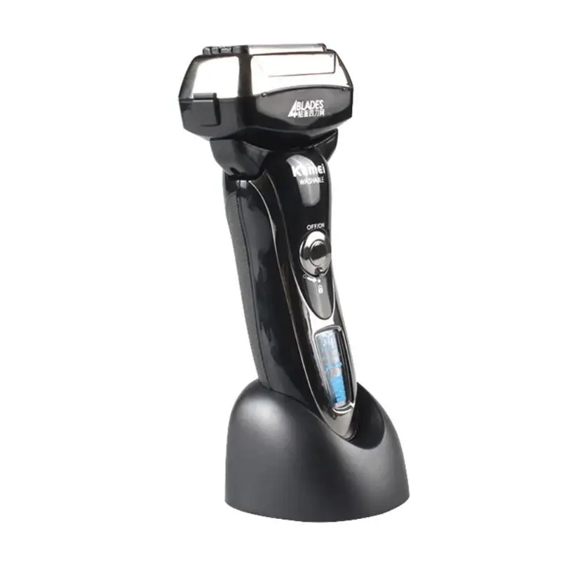 KM-5568 4 Heads Electric Shaver LCD Display Washable Reciprocating Electric Razor Rechargeable Floating Razor for Men KM-5568 4 Heads Electric Shaver LCD Display Washable Reciprocating Electric Razor Rechargeable Floating Razor for Men
